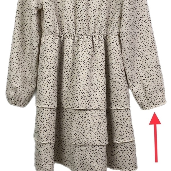 NEW | AWARE BY VERO MODA Kanya V-Neck Long Sleeve Minidress Size X-Small - Picture 12 of 12